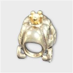 Pandora Silver & 14K Retired Royal Carriage #790598P